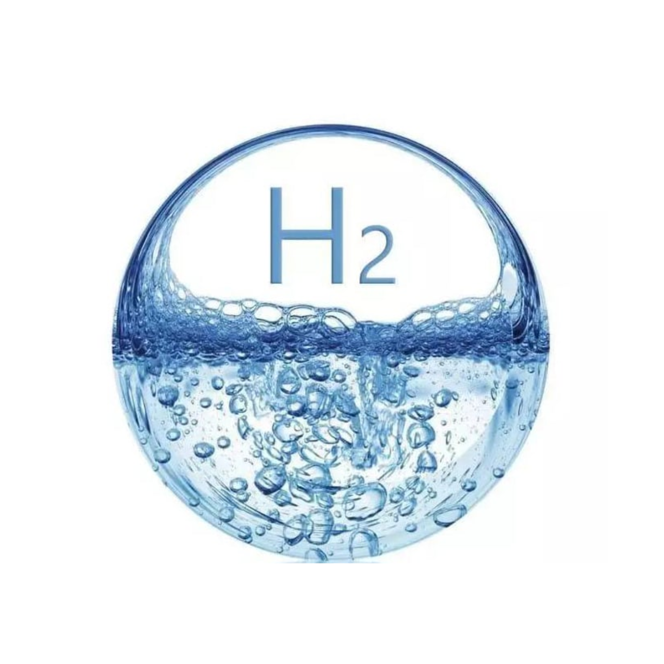 H2 molecular hydrogen water illustration symbolizing hydration benefits for energy and recovery
